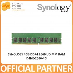 SYNOLOGY 4GB DDR4 2666 UDIMM RAM, P/NO: D4NE-2666-4G. Singapore Local 3 Year Warranty **SYNOLOGY OFFICIAL PARTNER**